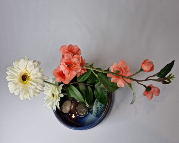 Gerbera & Pink Blossom_ Japanese Design - Image 3