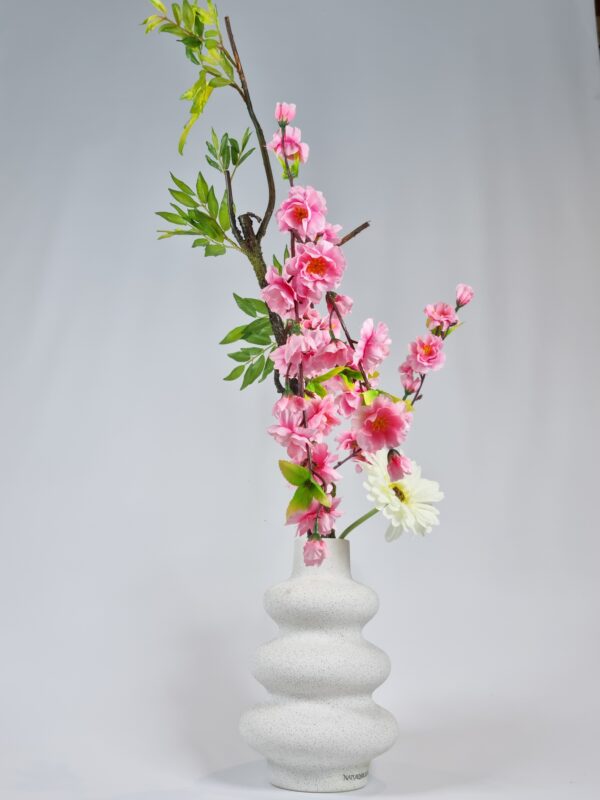 Pink Plum Blossom & White Gerbera Gift - Premium Quality Floral Décor - Image 3