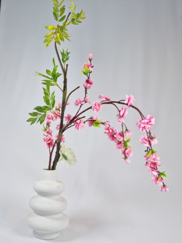 Pink Plum Blossom & White Gerbera Gift - Premium Quality Floral Décor - Image 4
