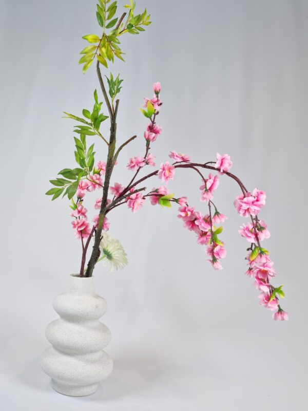 Pink Plum Blossom & White Gerbera Gift - Premium Quality Floral Décor - Image 5