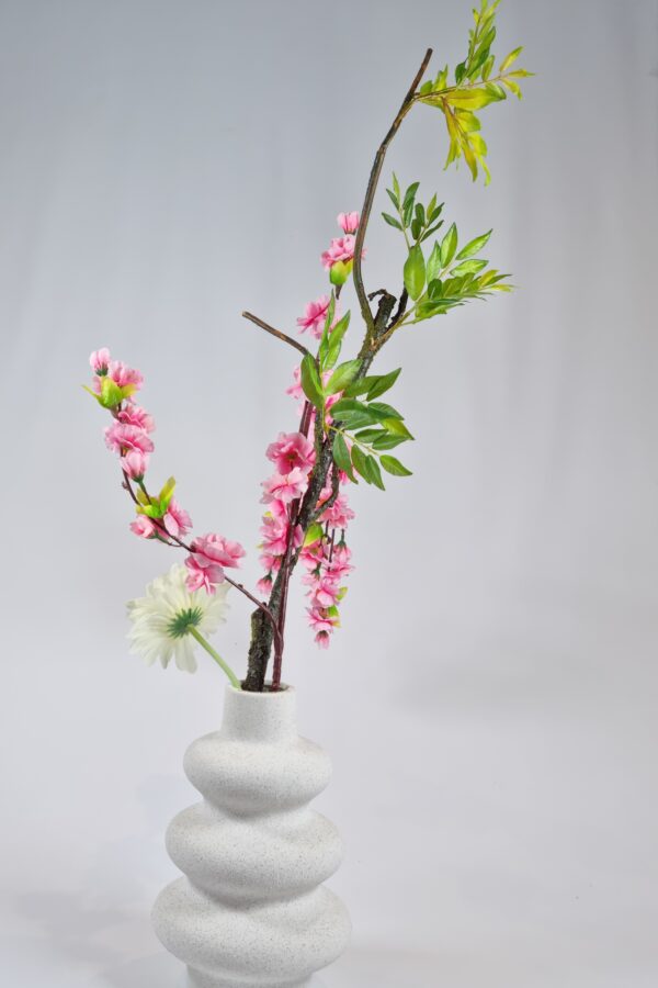 Pink Plum Blossom & White Gerbera Gift - Premium Quality Floral Décor - Image 6