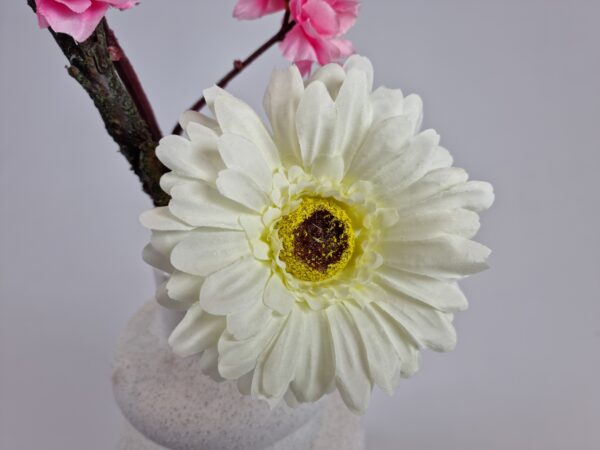 Pink Plum Blossom & White Gerbera Gift - Premium Quality Floral Décor - Image 7
