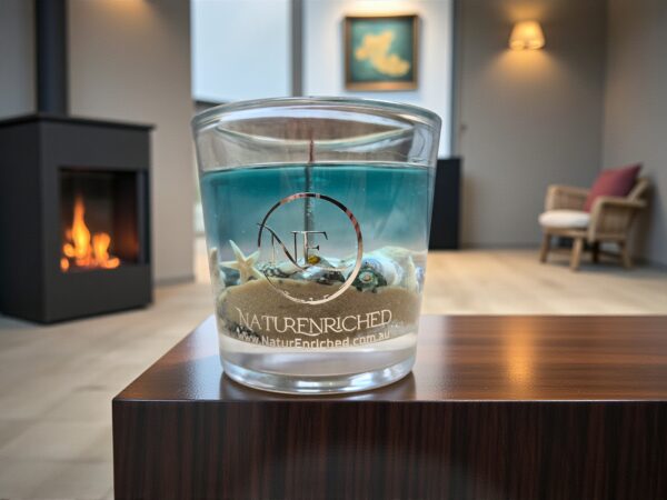 Discover luxury handmade gel candles, perfect for gift sets. Ocean candle to transform your space with ocean-inspired beauty.
