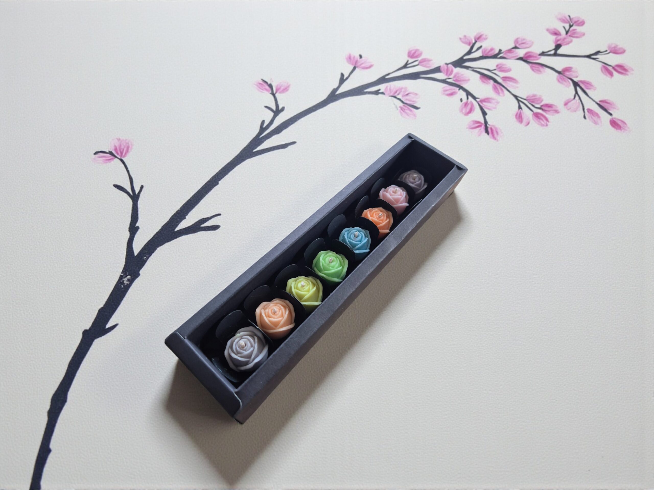 Mini Rose natural soy luxury candles hand-poured gift box in Melbourne